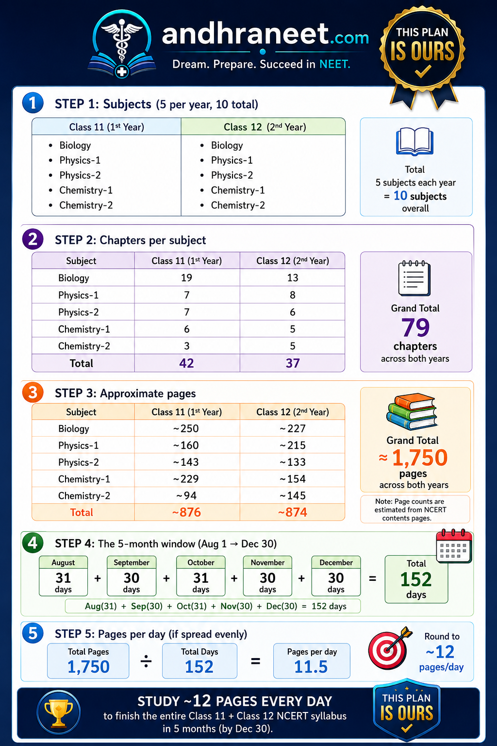 Study Plan Breakdown